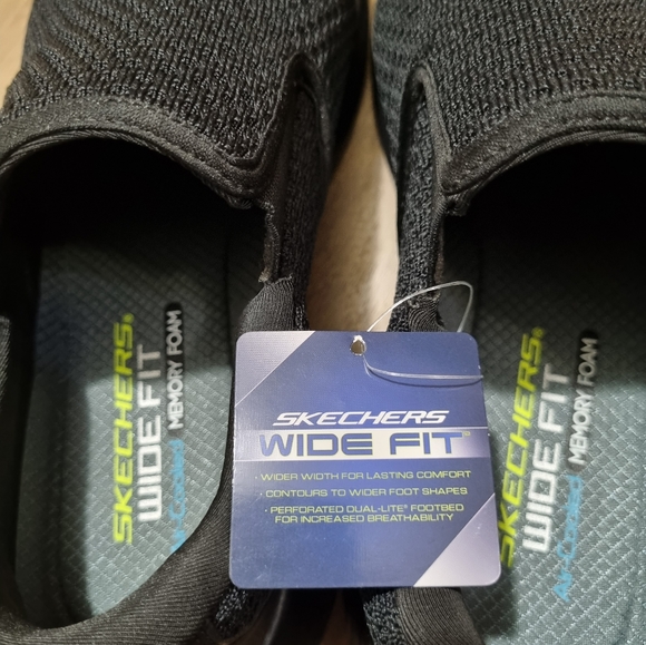 Skechers men's shoes brand new inbox memory foam black Size 10 U.S. - Picture 10 of 11